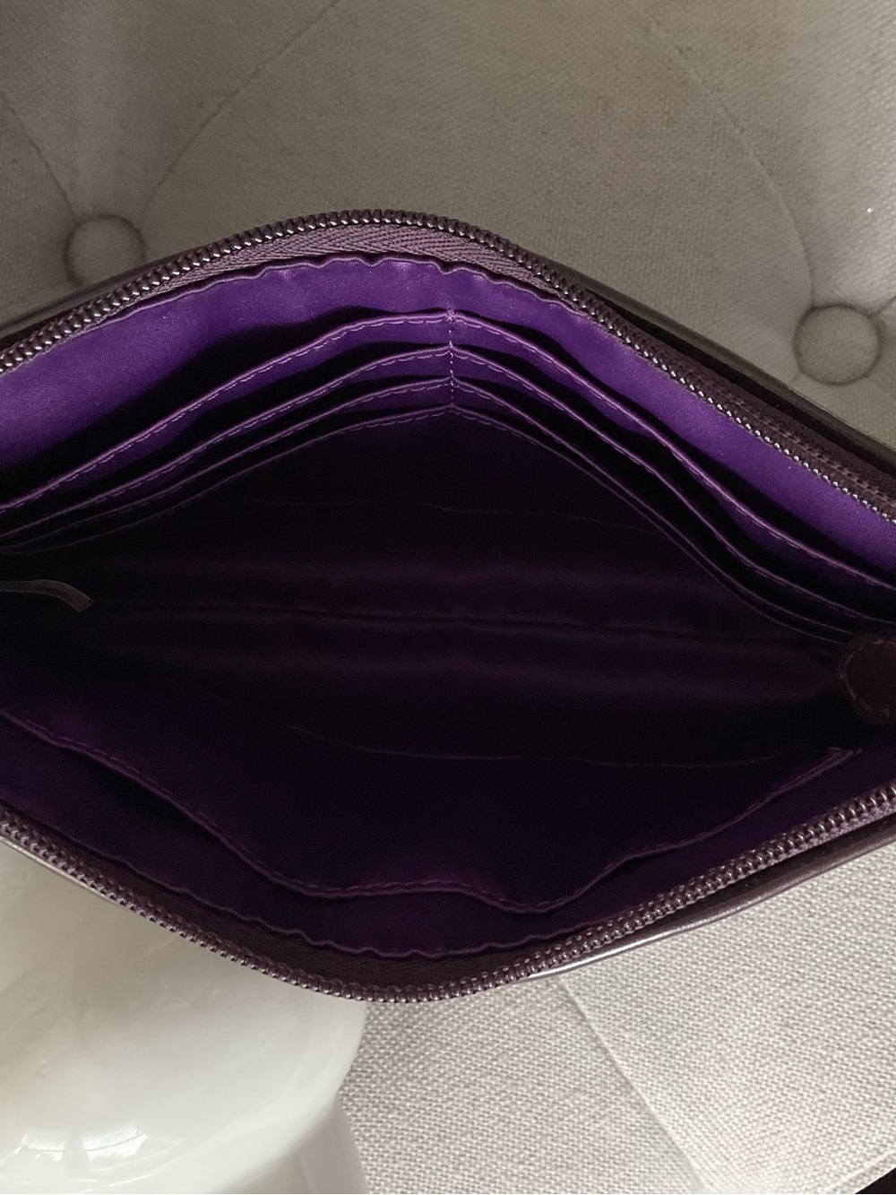 Coach Patent Signature Shoulder Bag in Burgundy Patent - Picture 9 of 9